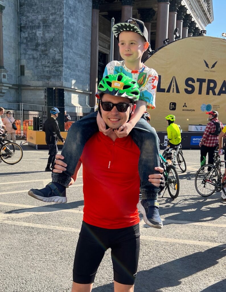 Вова Гущин с папой